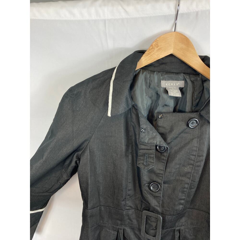 Kenar Belted Button Up Jacket Size 4 - Picture 4 of 5